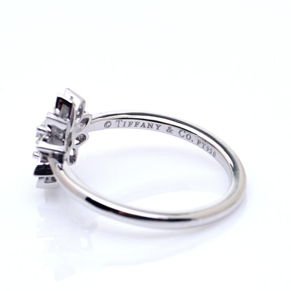 Tiffany Platinum Diamond Enchant Garden Flower Ring 48 4.5 4 of 7