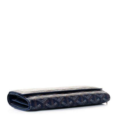 Goyard Goyardine Varenne Long Wallet Navy 4 of 8