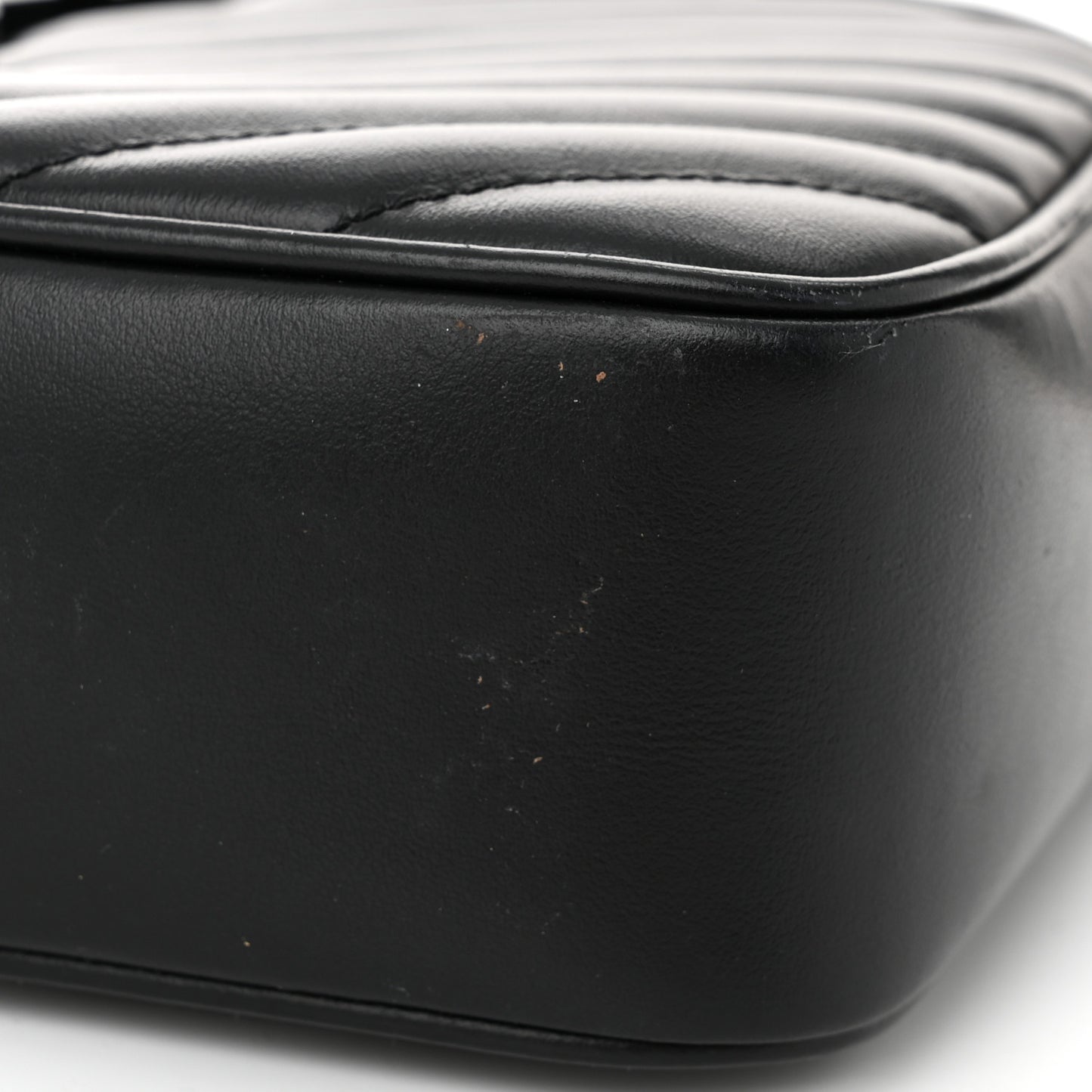 Calfskin Matelasse Monogram Monochrome Lou Camera Bag Black