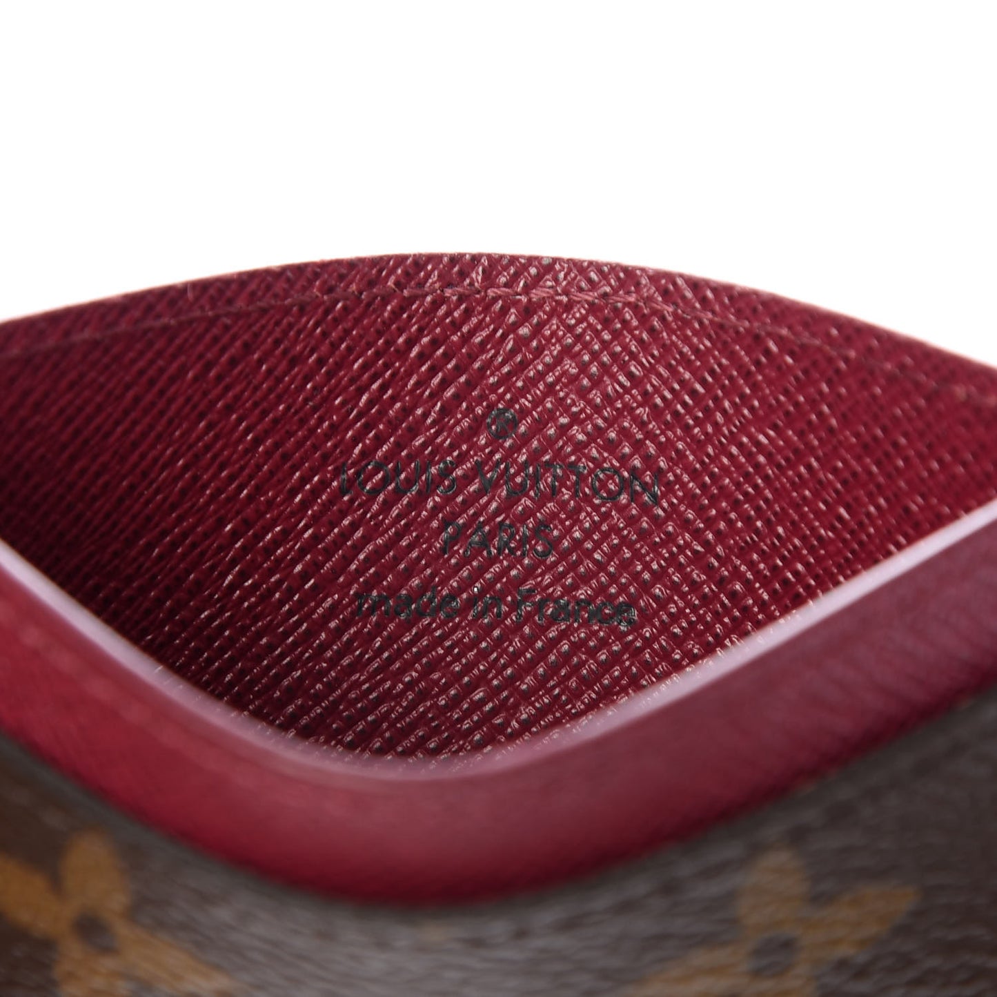 Monogram Card Holder Fuchsia