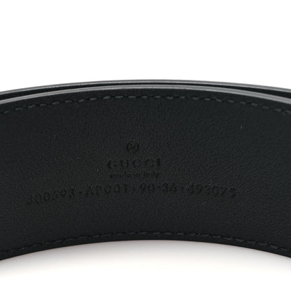 Gucci Calfskin Double G 40mm Belt 90 36 Black 3 of 5