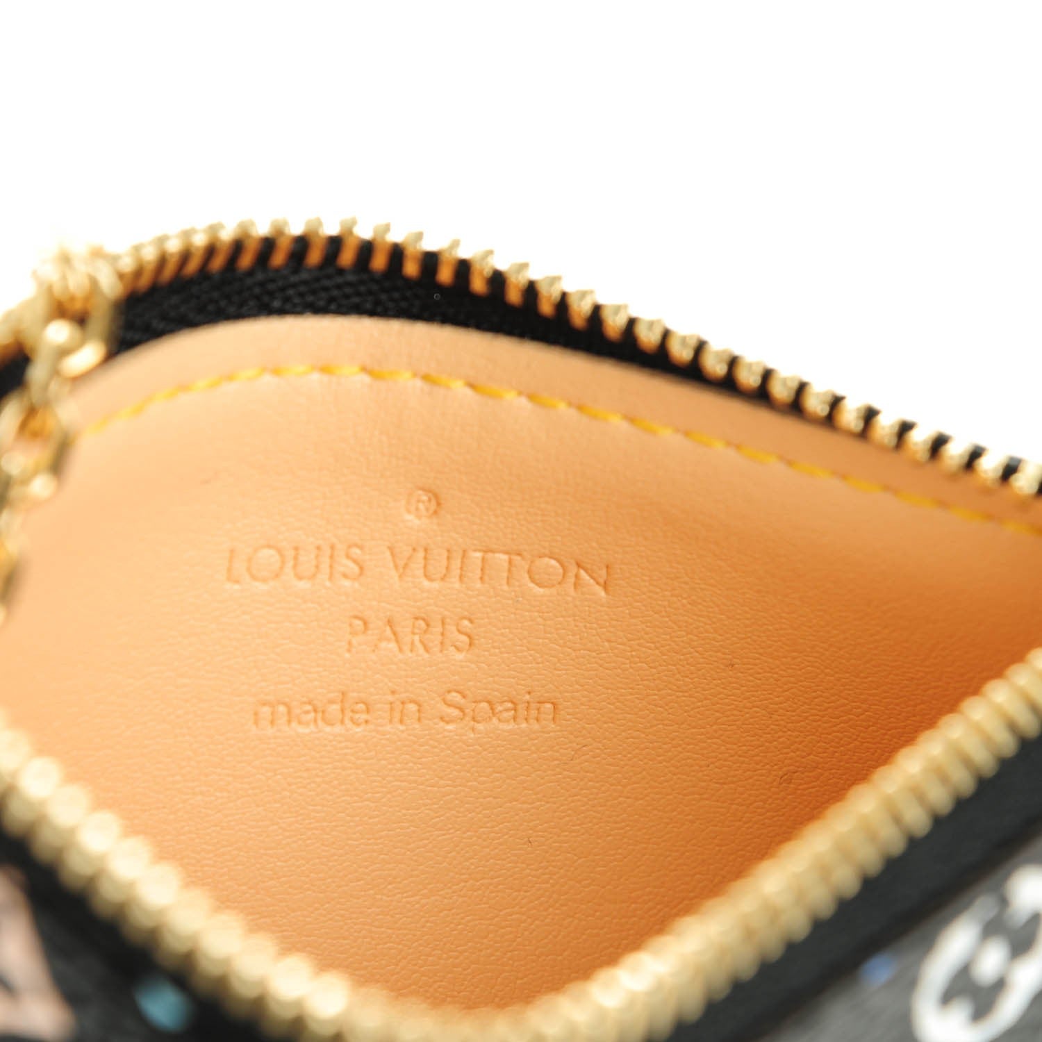 Louis Vuitton Monogram Multicolor Key Pouch Black 6 of 7