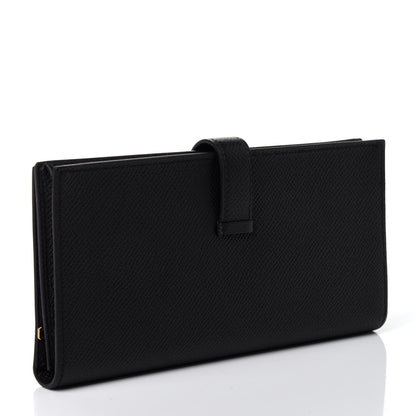 Hermes Epsom Bearn Gusset Wallet Black 2 of 5