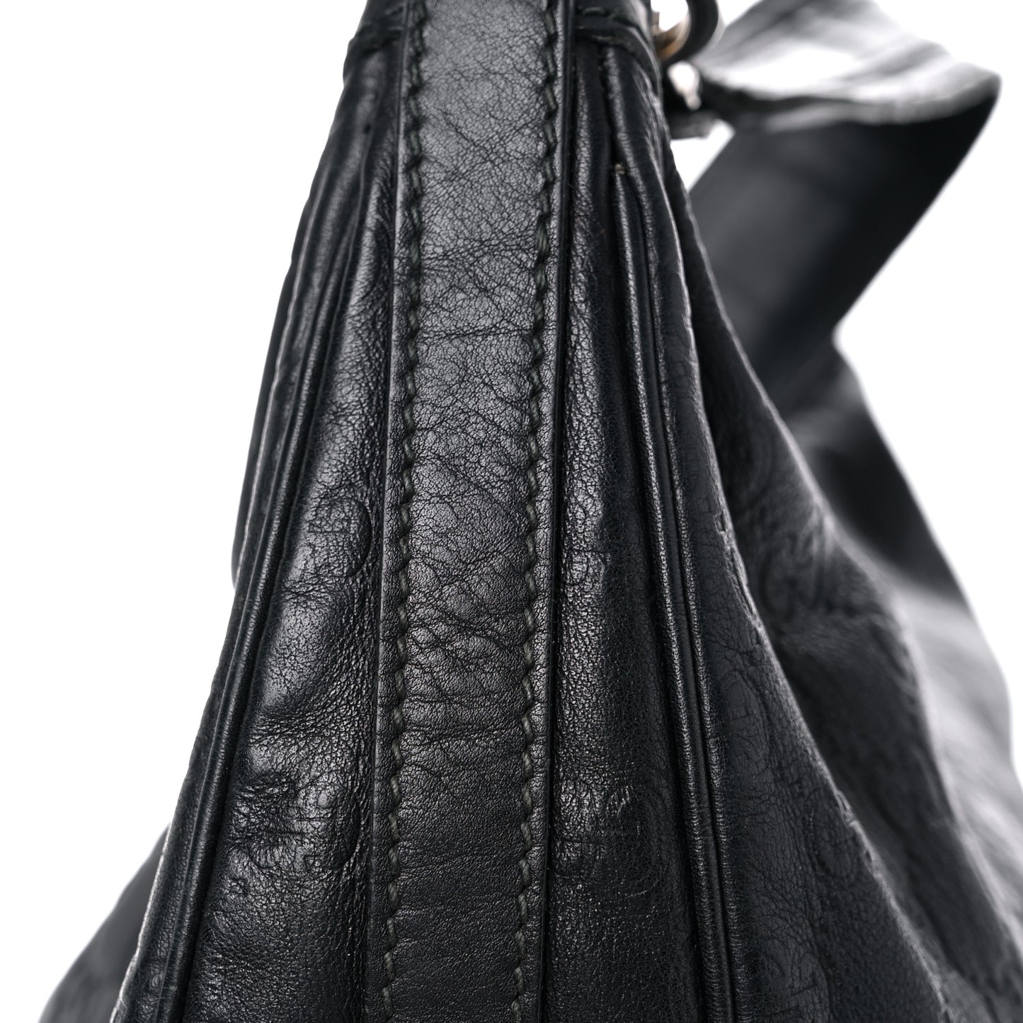 Guccissima Large GG Twins Hobo Black