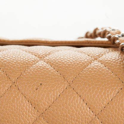Chanel Caviar Quilted Medium Double Flap Beige 6 of 10