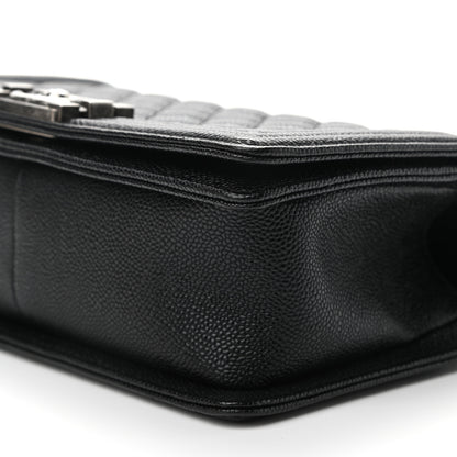 Chanel Caviar Quilted Medium Boy Flap Black 9 of 10