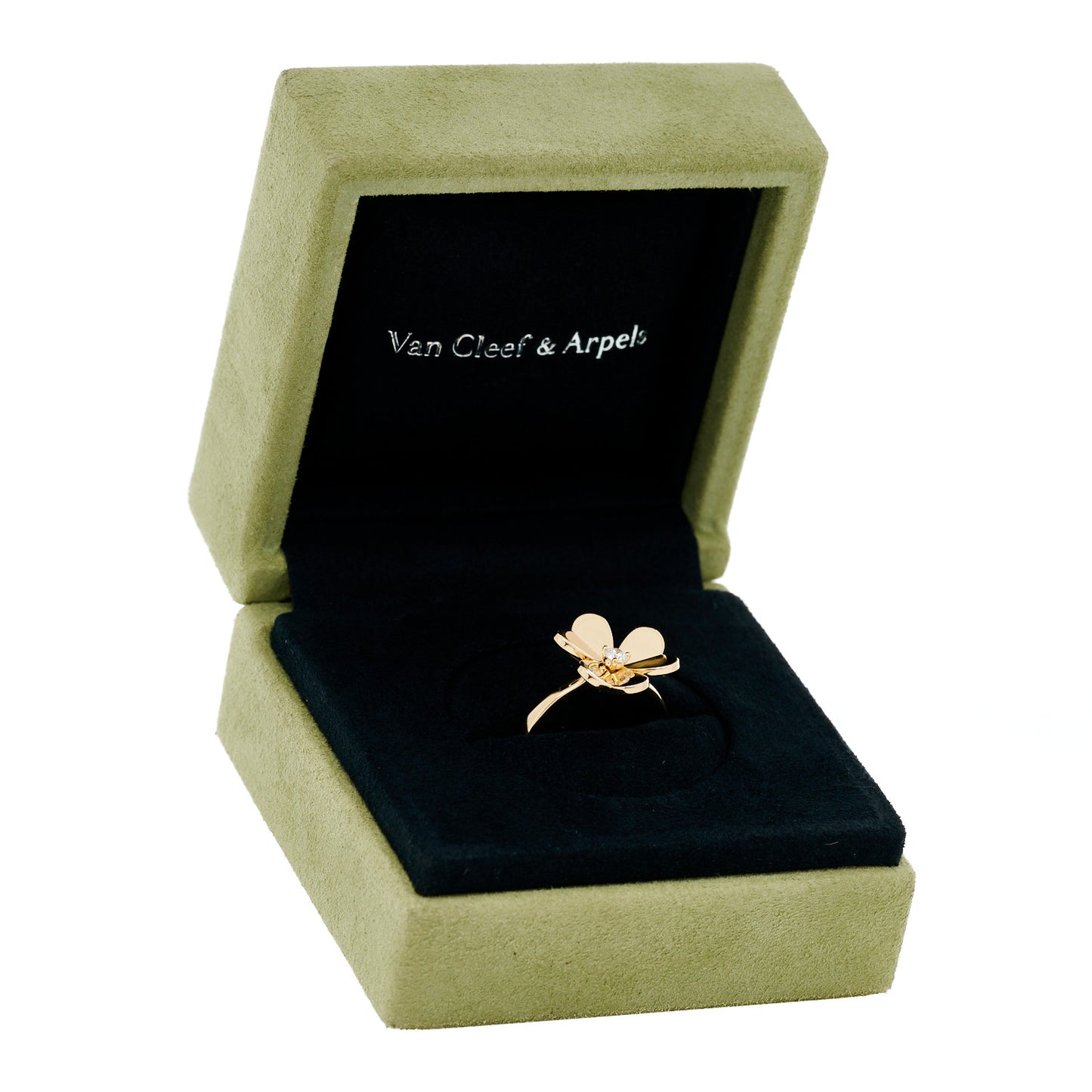 18K Yellow Gold Diamond Small Frivole Ring 53 6.5