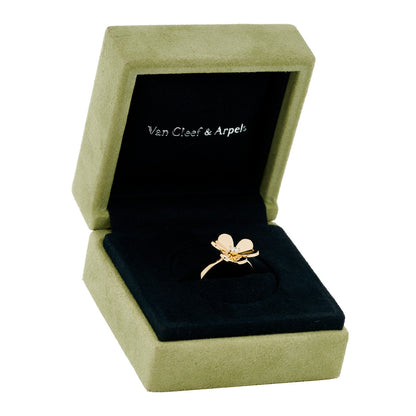 Van Cleef & Arpels 18K Yellow Gold Diamond Small Frivole Ring 53 6.5 6 of 6
