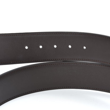 Hermes Box Chamonix 32mm H Belt 90 Black Chocolate 4 of 5