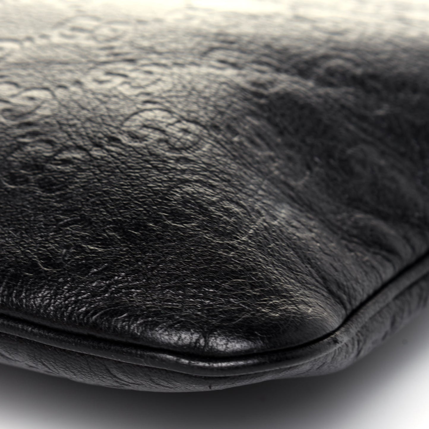 Guccissima Flat Messenger Bag Dark Brown