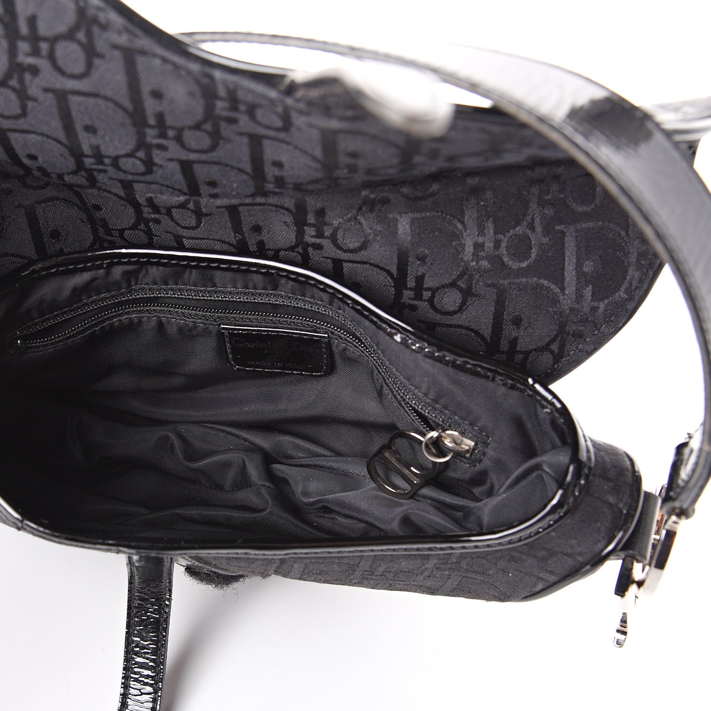 Monogram Saddle Bag Black