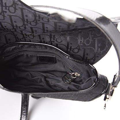 Christian Dior Monogram Saddle Bag Black 4 of 7
