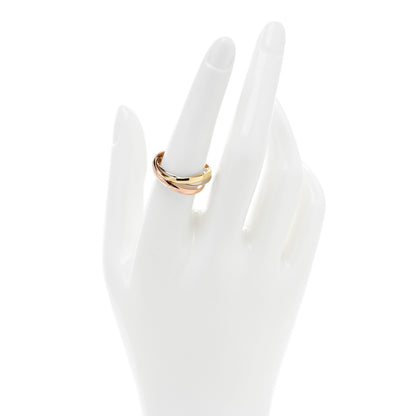Cartier 18K Pink Yellow White Gold Small Trinity Ring 57 8 2 of 5