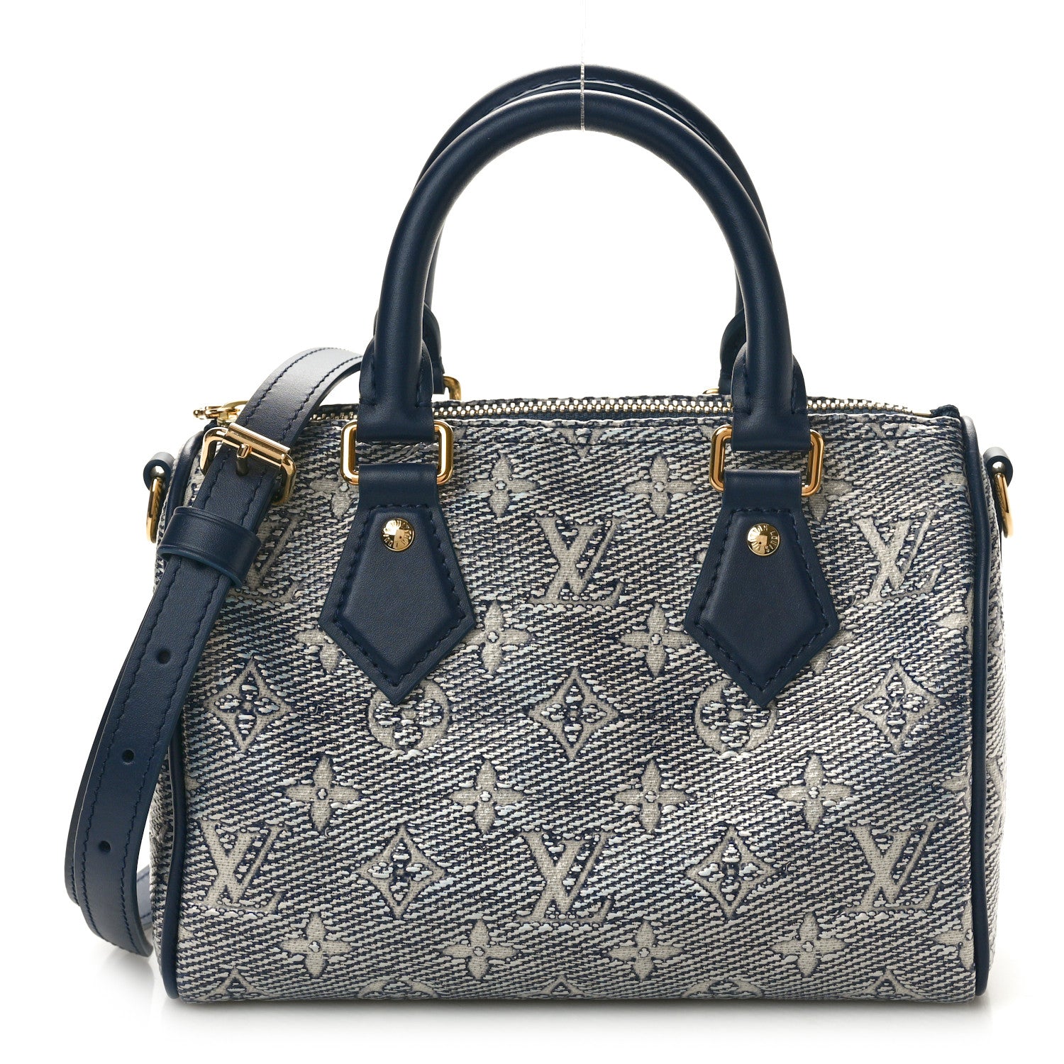 Louis Vuitton Monoglam Speedy Bandouliere 20 Blue 1 of 8