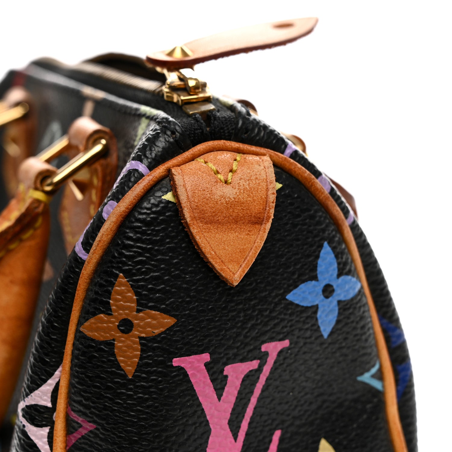 Louis Vuitton Monogram Multicolor Mini Sac HL Speedy Black 9 of 13