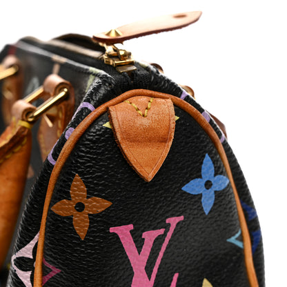 Louis Vuitton Monogram Multicolor Mini Sac HL Speedy Black 9 of 13