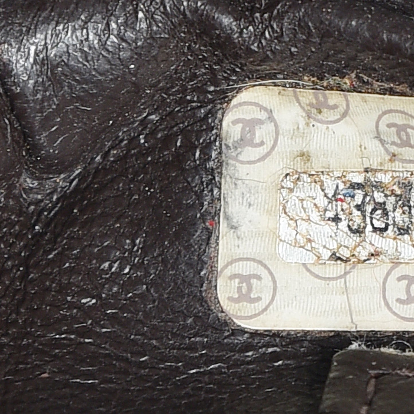 Lambskin Quilted Shoulder Bag Dark Brown