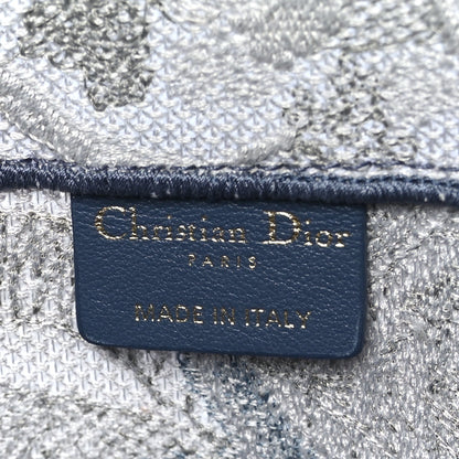 Christian Dior Gradient Canvas Embroidered Large Dioriviera Toile De Jouy Book Tote Blue 6 of 9
