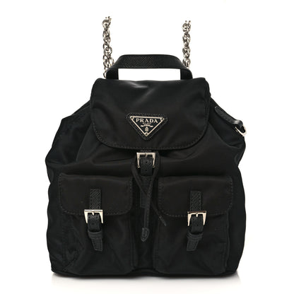 Prada Nylon Vela Mini Crossbody Backpack Black 1 of 5