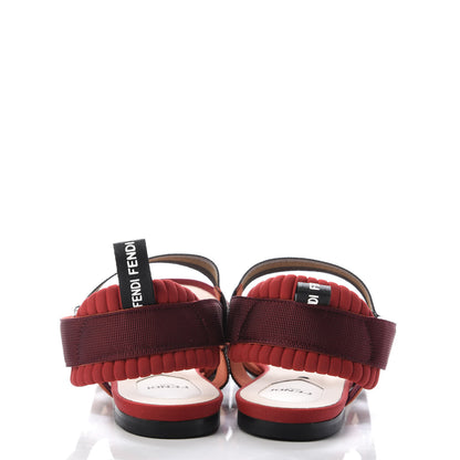 Fendi Technical Mesh Colibri Slingback Ballerina Flats 40 Fragola Mou Fango Ruggine 6 of 9