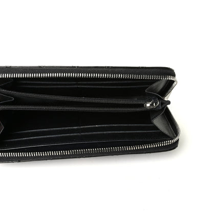 Chanel Patent Quilted Brilliant Zip Around Wallet Black 4 of 6