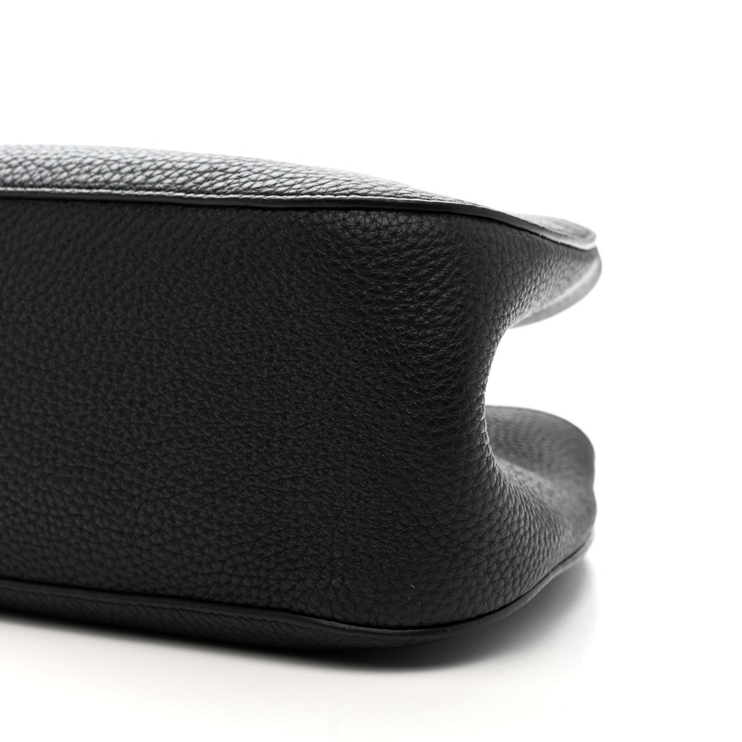 The Row Grained Calfskin Alger Shoulder Bag Black 9 of 9