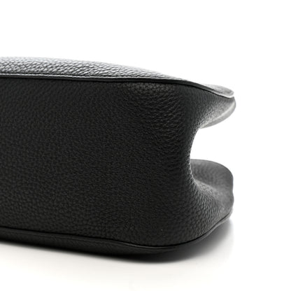 The Row Grained Calfskin Alger Shoulder Bag Black 9 of 9