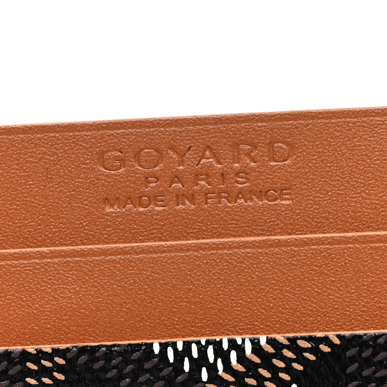 Goyard Goyardine Saint Sulpice Card Holder Black Gold 6 of 7