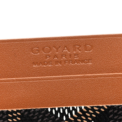 Goyard Goyardine Saint Sulpice Card Holder Black Gold 6 of 7