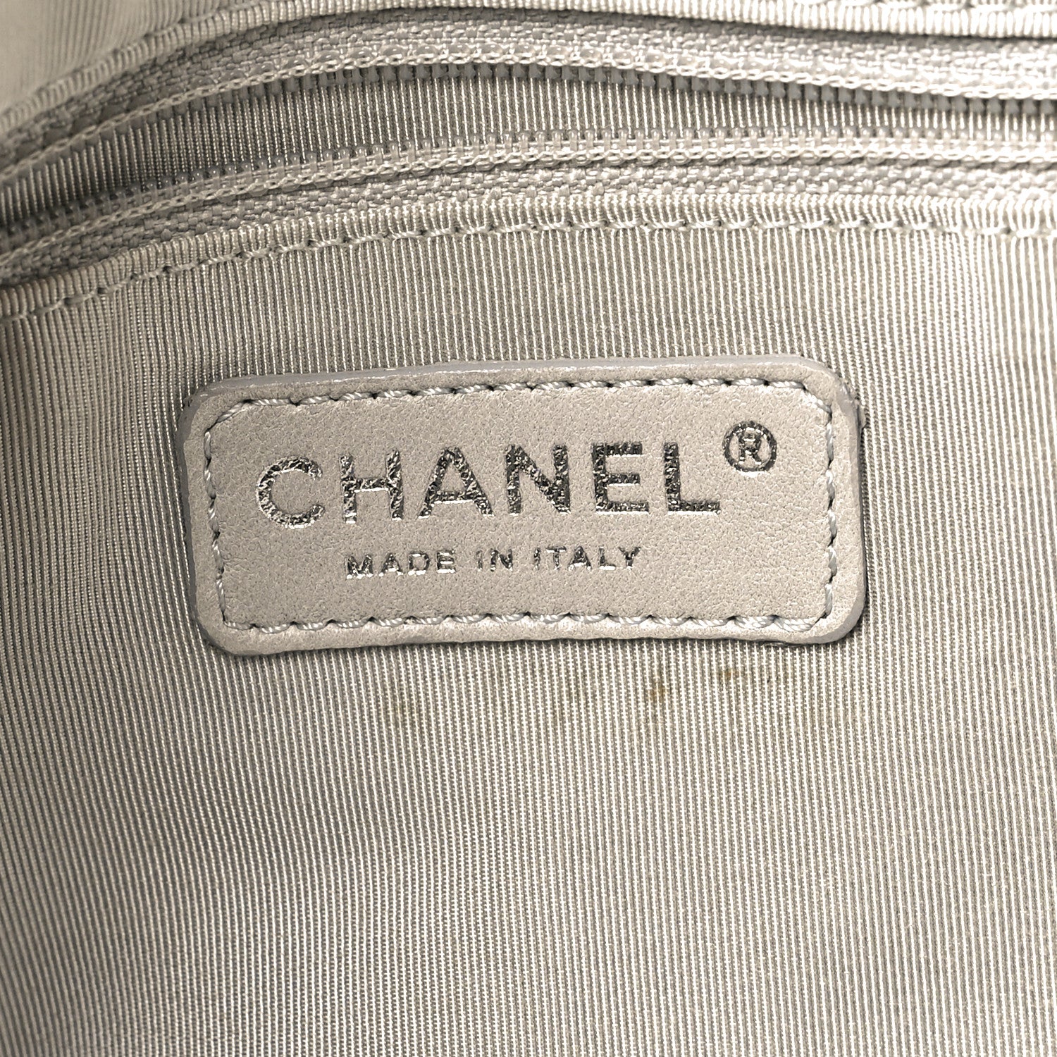 Chanel Nylon Quilted 2.55 Reissue Tote White Grey 6 of 10