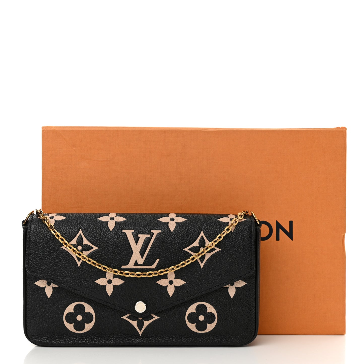 Empreinte Monogram Giant Felicie Pochette Black Beige