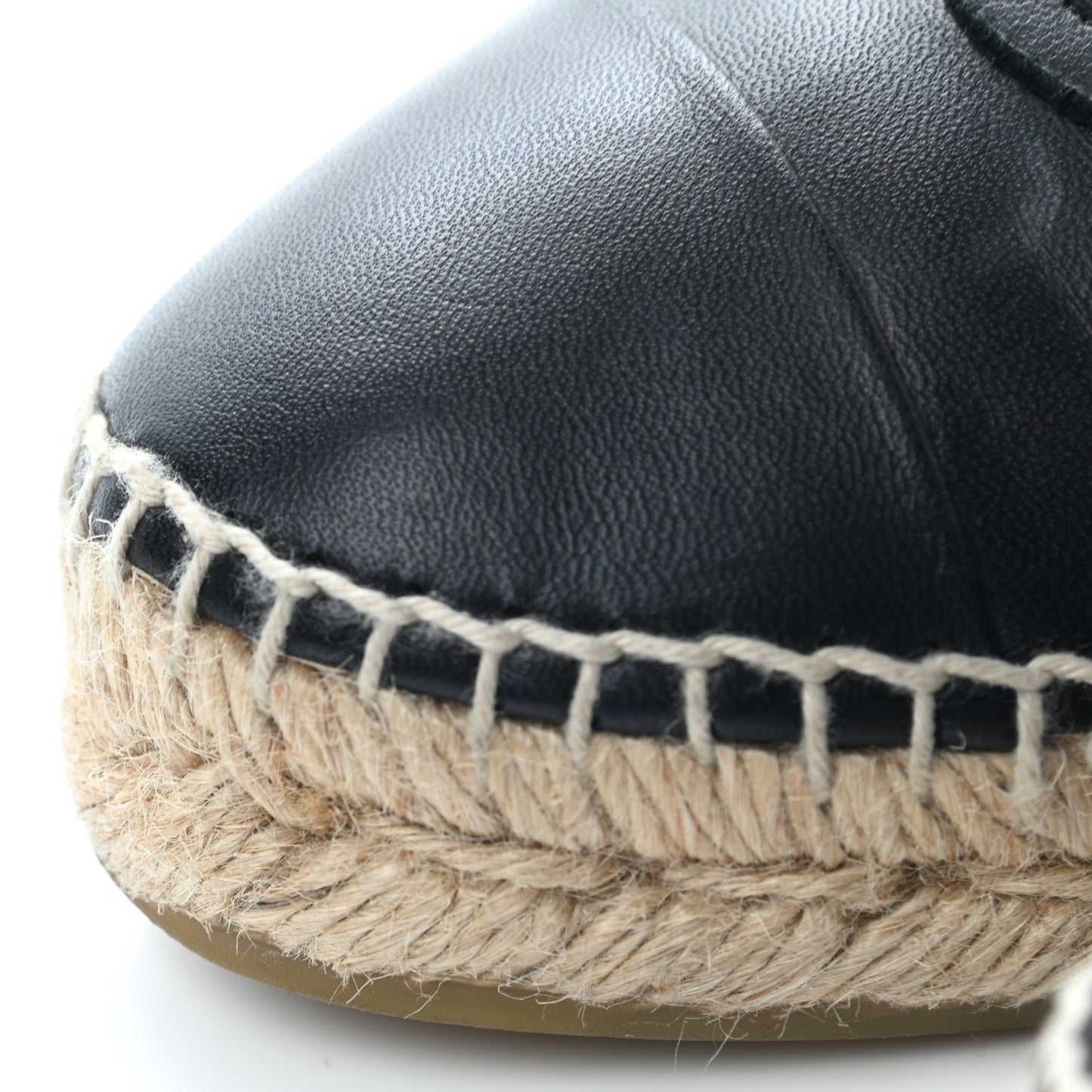 Lambskin CC Espadrilles 38 Black