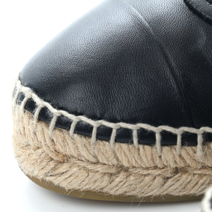 Chanel Lambskin CC Espadrilles 38 Black 13 of 15