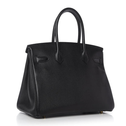 Hermes Chevre de Coromandel Horseshoe Birkin 30 Black 3 of 11
