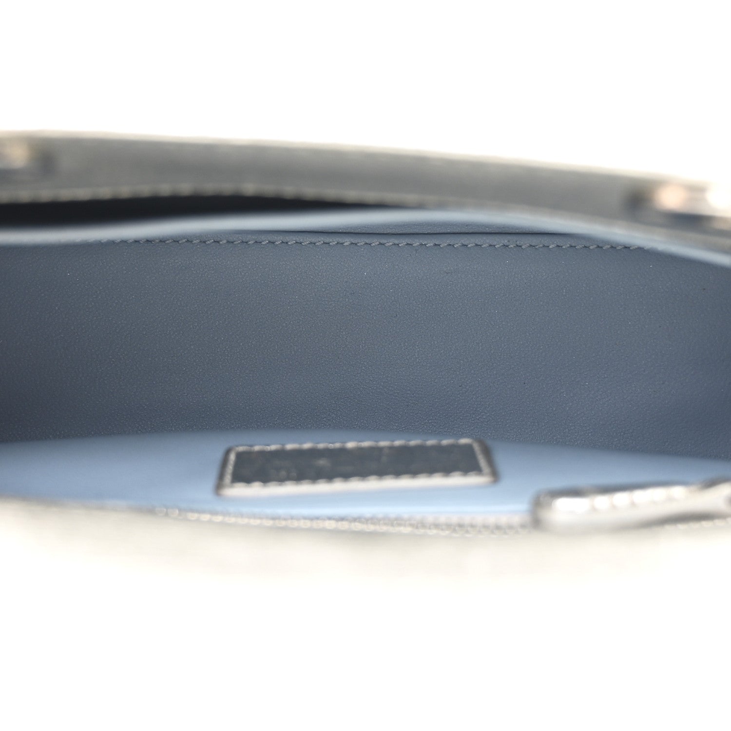 Christian Dior Metallic Grained Calfskin Cannage Small Lucky Badges My Lady Dior Silver 5 of 12