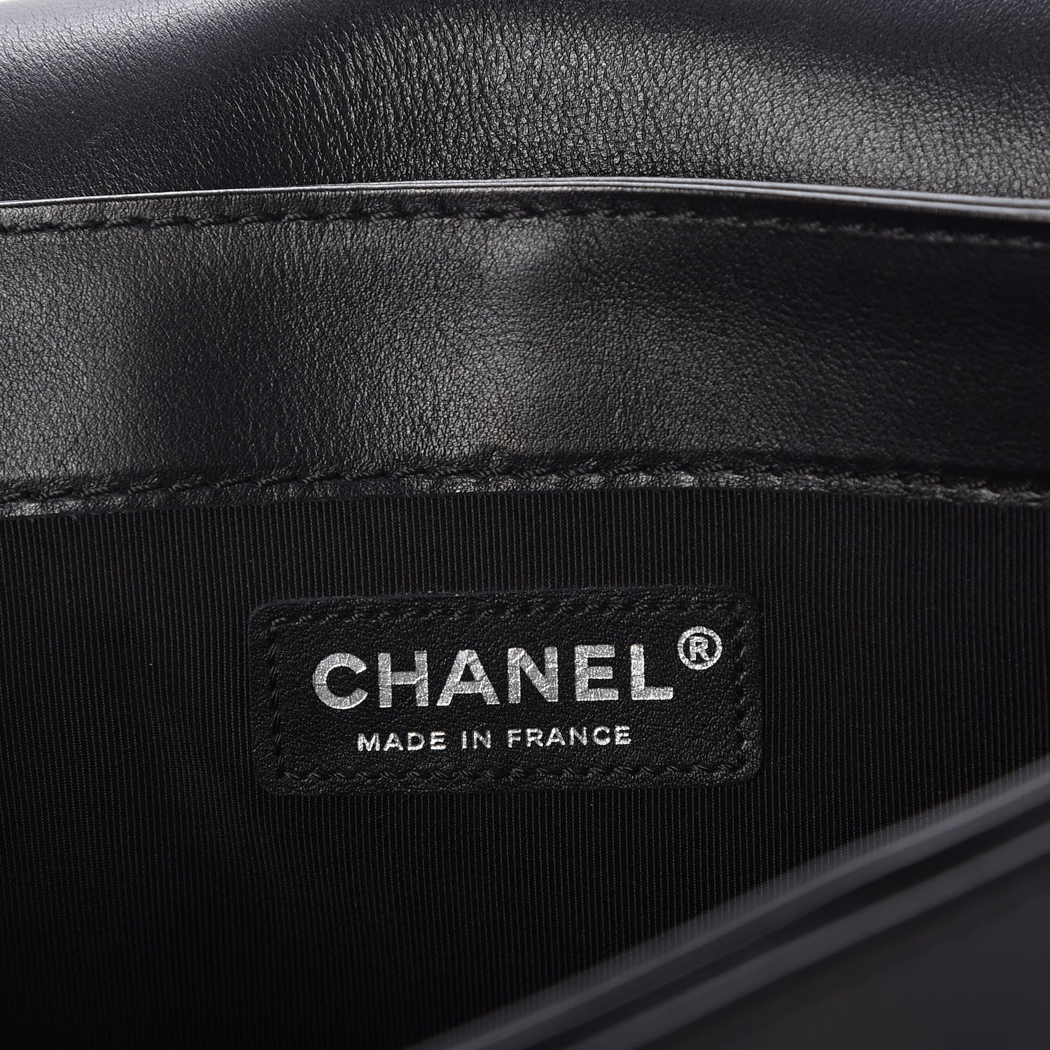 Chanel Calfskin Enchained Medium Boy Flap Black 6 of 7