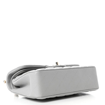 Chanel Caviar Quilted Small Double Flap Grey 3 of 4