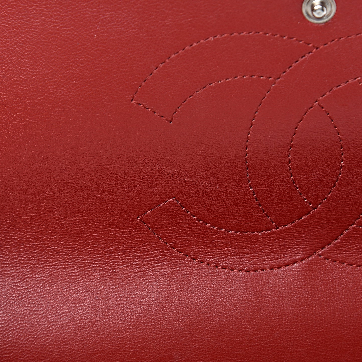 Caviar Quilted Maxi Double Flap Red
