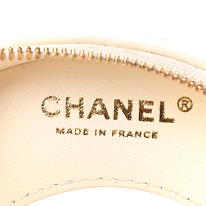 Chanel Lambskin Coco Lifesaver Round Bag Red White 6 of 9