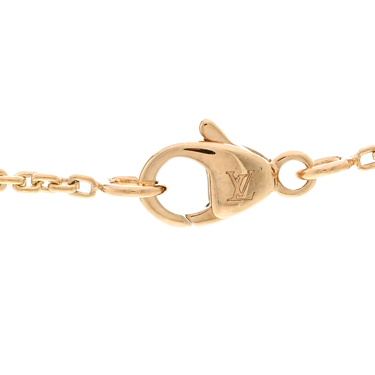 Louis Vuitton 18K Yellow Gold Diamond Idylle Blossom LV Pendant Necklace 4 of 6