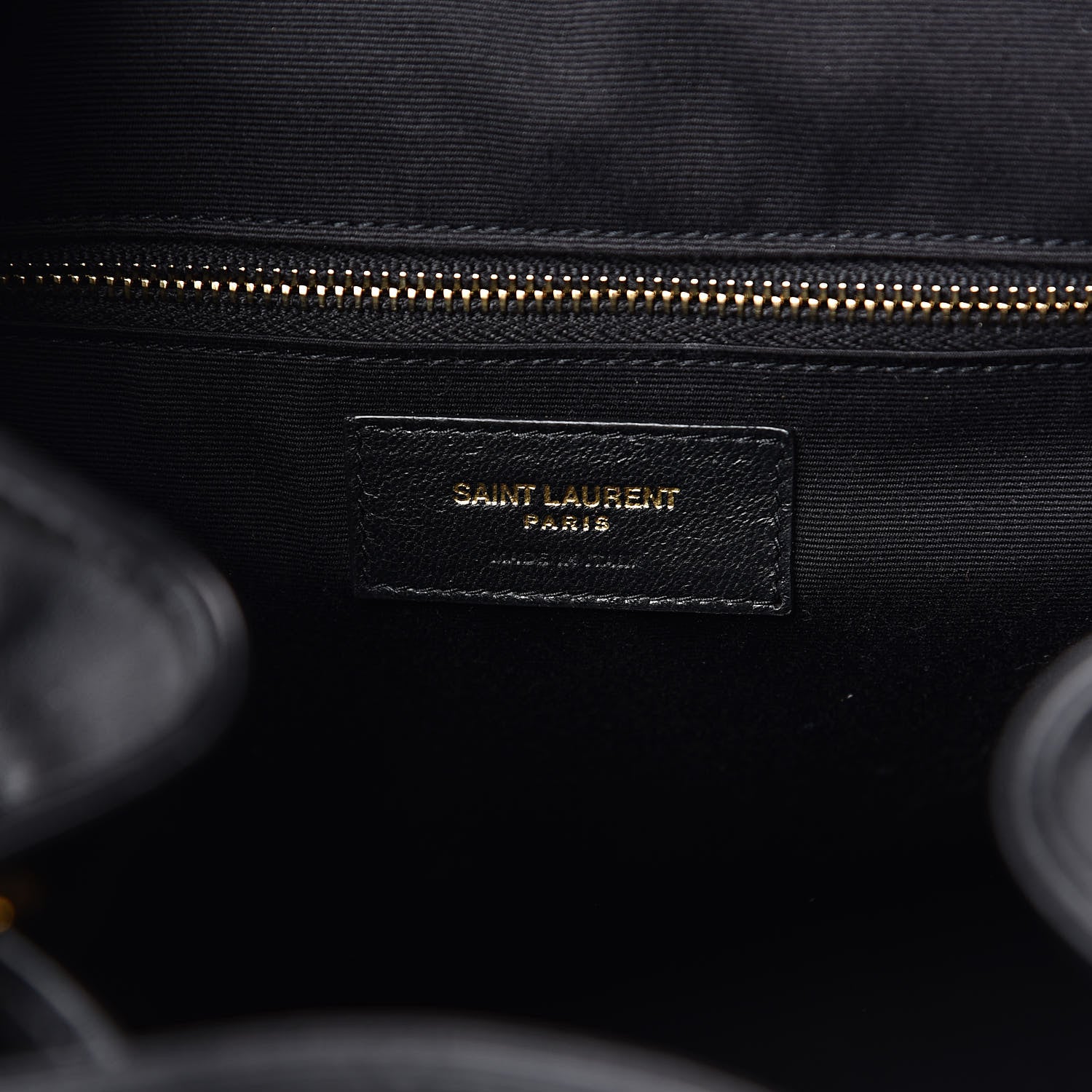 Saint Laurent Velvet Matelasse Vicky Backpack Black 6 of 11