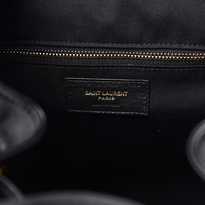 Saint Laurent Velvet Matelasse Vicky Backpack Black 6 of 11