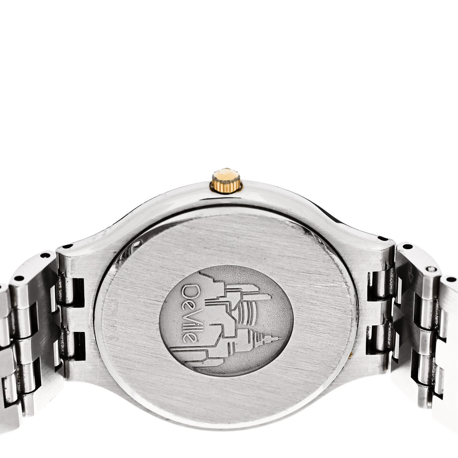 Omega Stainless Steel 18K Yellow Gold 32mm De Ville Prestige Quartz Watch Brown 396.1016 4 of 4