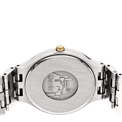 Omega Stainless Steel 18K Yellow Gold 32mm De Ville Prestige Quartz Watch Brown 396.1016 4 of 4