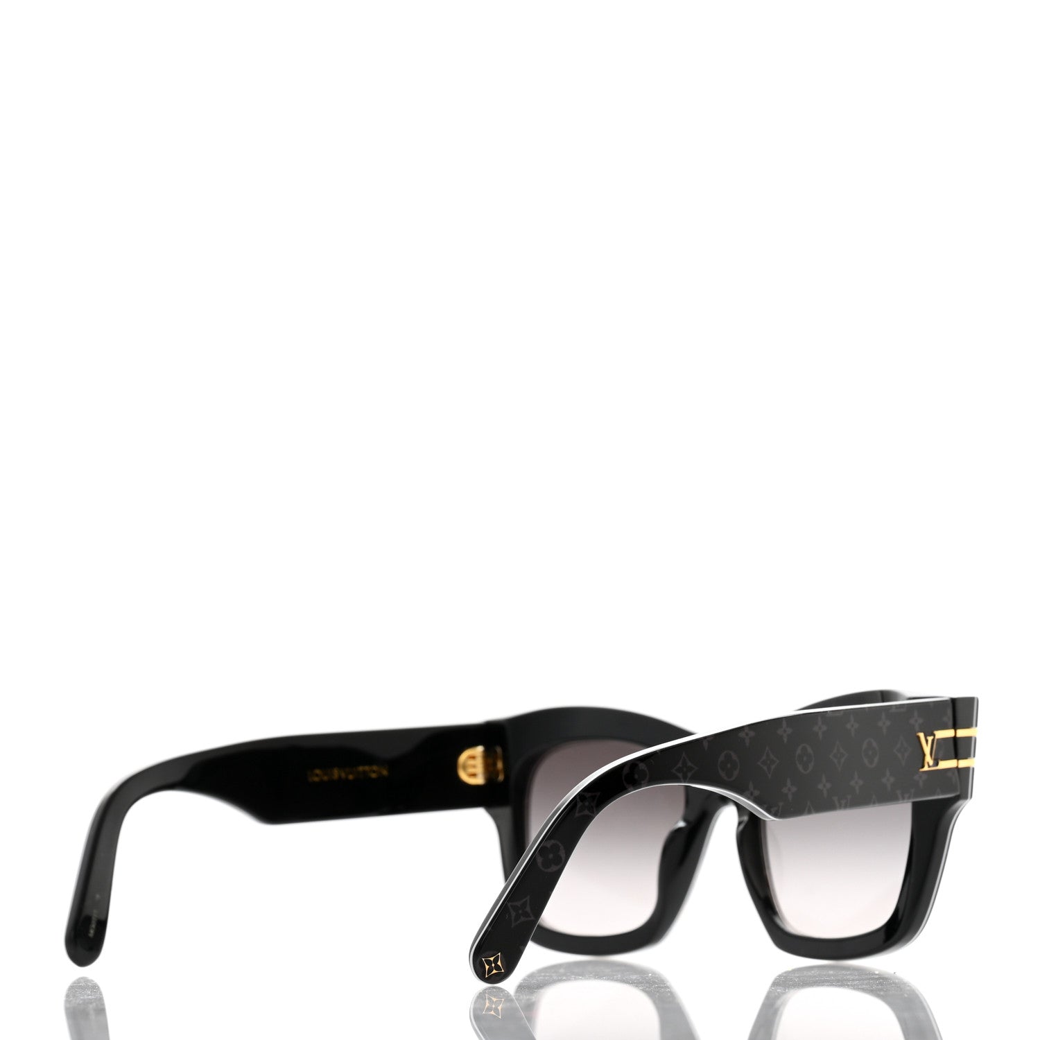 Louis Vuitton Acetate Blade Sunglasses Z1616W Black 4 of 8