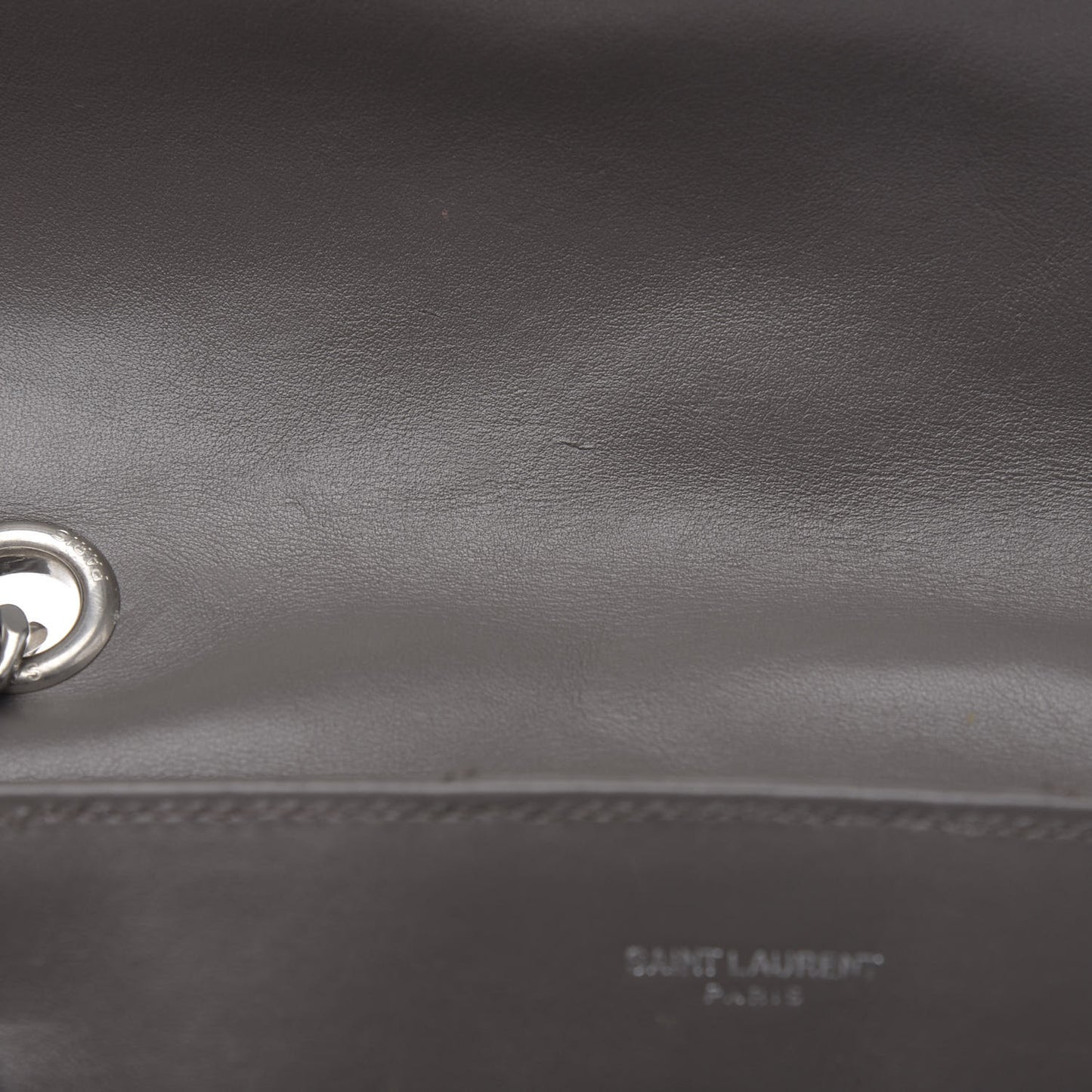 Calfskin Y Quilted Monogram Medium Loulou Chain Satchel Asphalt