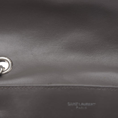 Saint Laurent Calfskin Y Quilted Monogram Medium Loulou Chain Satchel Asphalt 13 of 16