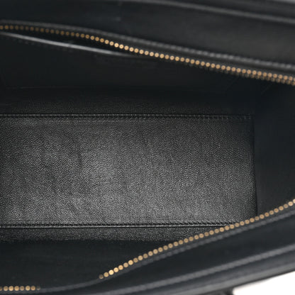 Celine Elephant Calfskin Nano Tri-Color Luggage Yellow 5 of 10