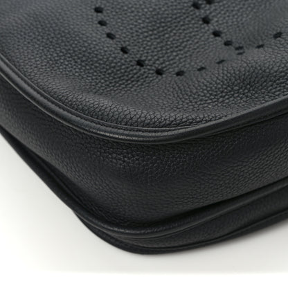 Hermes Taurillon Clemence Evelyne III GM Black 9 of 10