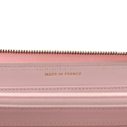 Chanel Caviar Quilted Large Gusset Zip Around Wallet Light Pink 7 of 11